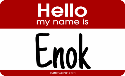 Hello my name is Enok png download