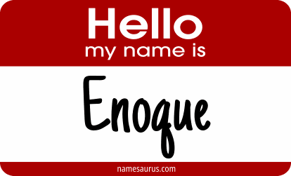 Hello my name is Enoque png download