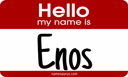 Hello my name is Enos png download