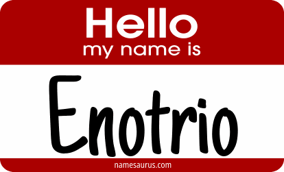 Hello my name is Enotrio png download