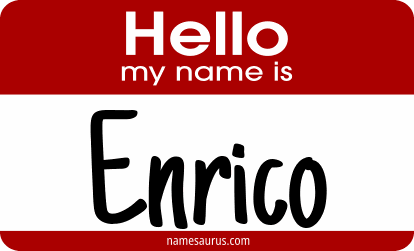 Hello my name is Enrico png download