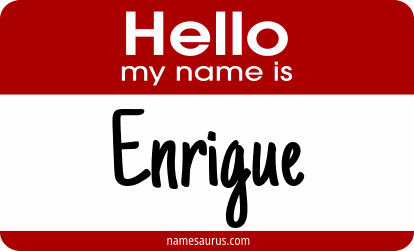 Hello my name is Enrigue png download