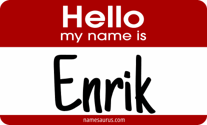 Hello my name is Enrik png download
