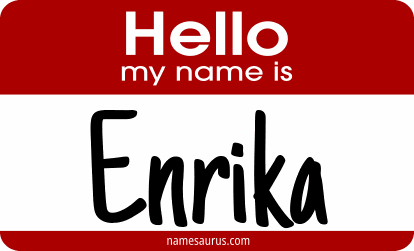Hello my name is Enrika png download