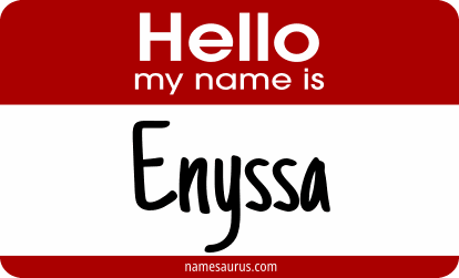 Hello my name is Enyssa png download
