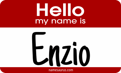 Hello my name is Enzio png download