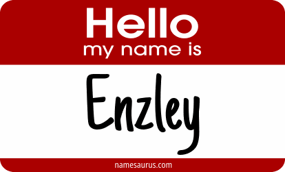 Hello my name is Enzley png download