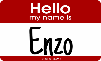 Hello my name is Enzo png download