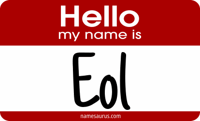 Hello my name is Eol png download