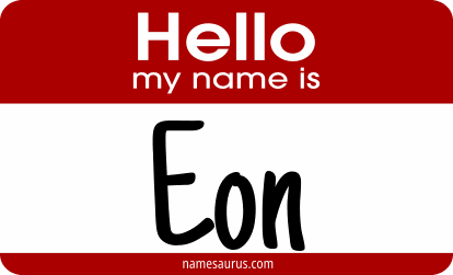 Hello my name is Eon png download