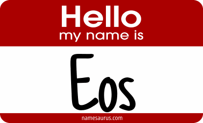 Hello my name is Eos png download