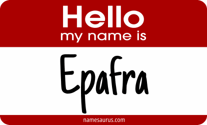 Hello my name is Epafra png download