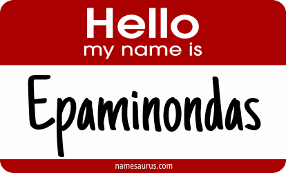 Hello my name is Epaminondas png download