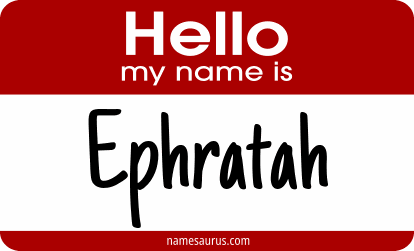 Hello my name is Ephratah png download
