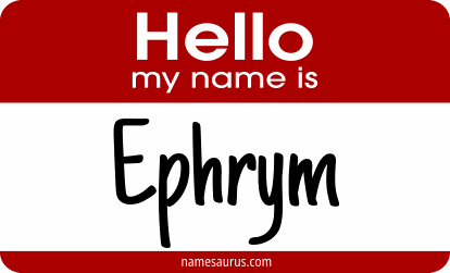 Hello my name is Ephrym png download