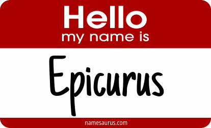 Hello my name is Epicurus png download
