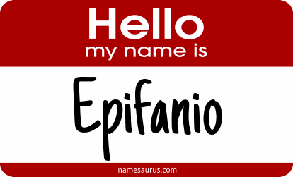 Hello my name is Epifanio png download