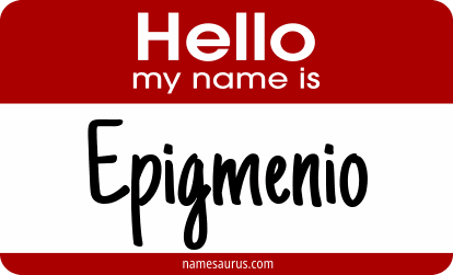 Hello my name is Epigmenio png download