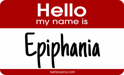 Hello my name is Epiphania png download