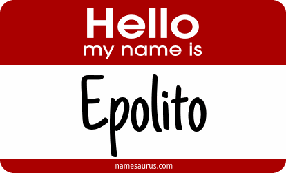 Hello my name is Epolito png download