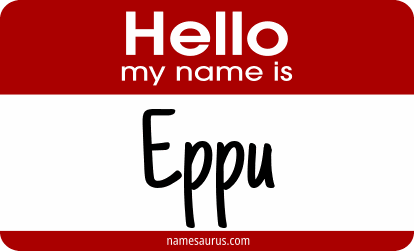 Hello my name is Eppu png download