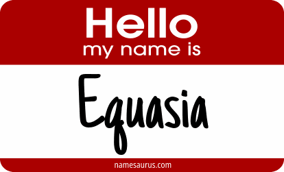 Hello my name is Equasia png download