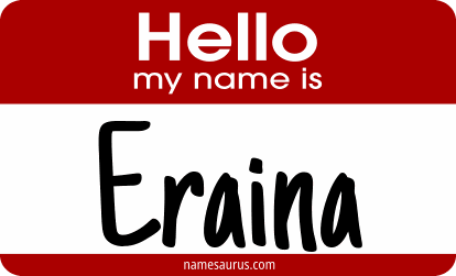 Hello my name is Eraina png download