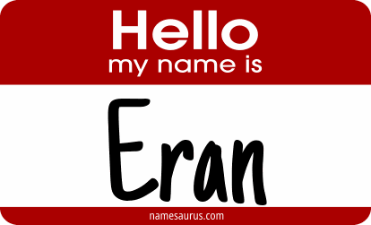Hello my name is Eran png download
