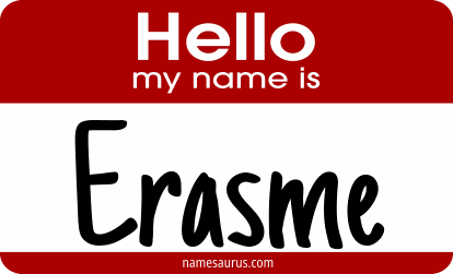 Hello my name is Erasme png download