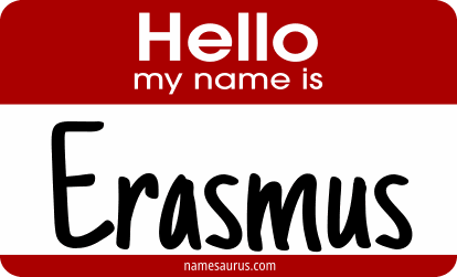 Hello my name is Erasmus png download