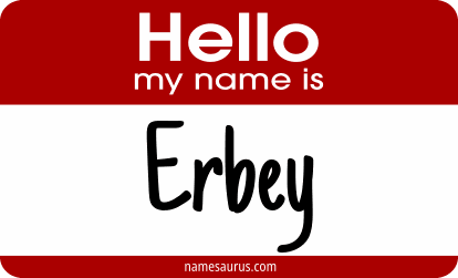 Hello my name is Erbey png download