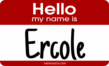 Hello my name is Ercole png download