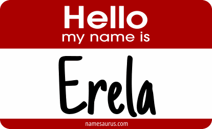 Hello my name is Erela png download