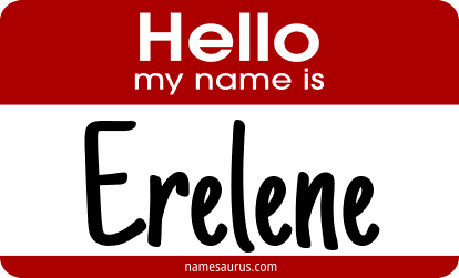 Hello my name is Erelene png download