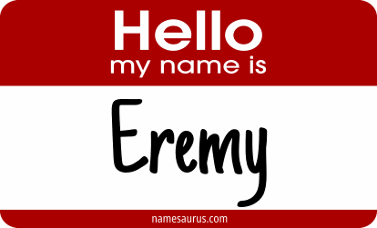 Hello my name is Eremy png download