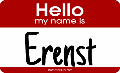 Hello my name is Erenst png download