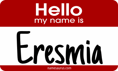 Hello my name is Eresmia png download