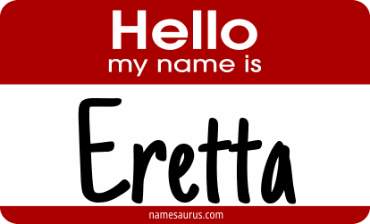Hello my name is Eretta png download