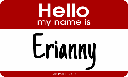 Hello my name is Erianny png download