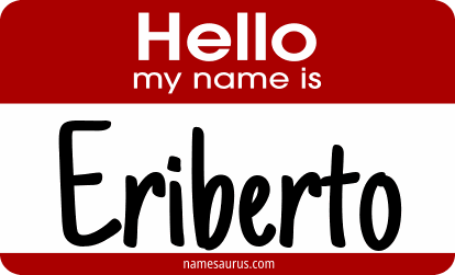 Hello my name is Eriberto png download