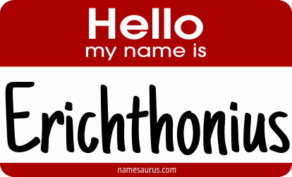 Hello my name is Erichthonius png download