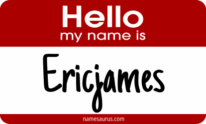 Hello my name is Ericjames png download
