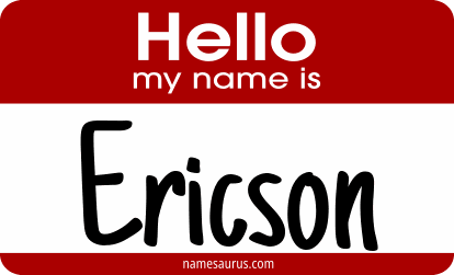 Hello my name is Ericson png download