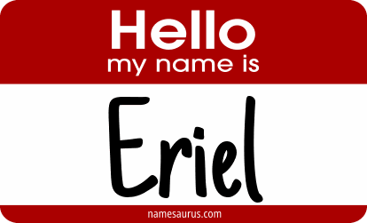 Hello my name is Eriel png download