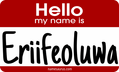 Hello my name is Eriifeoluwa png download