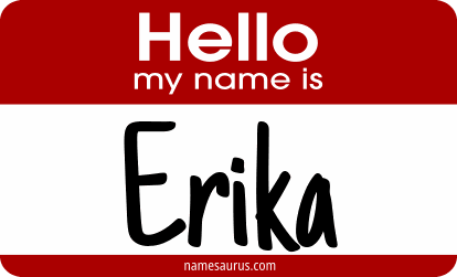 Hello my name is Erika png download