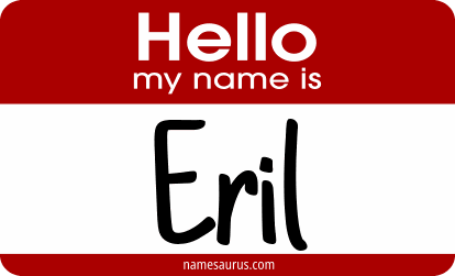 Hello my name is Eril png download