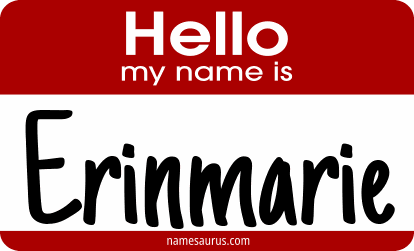Hello my name is Erinmarie png download