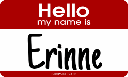 Hello my name is Erinne png download