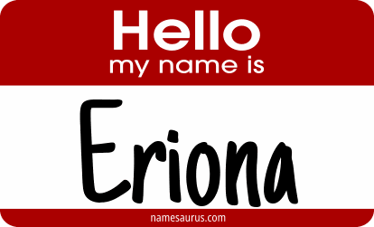Hello my name is Eriona png download